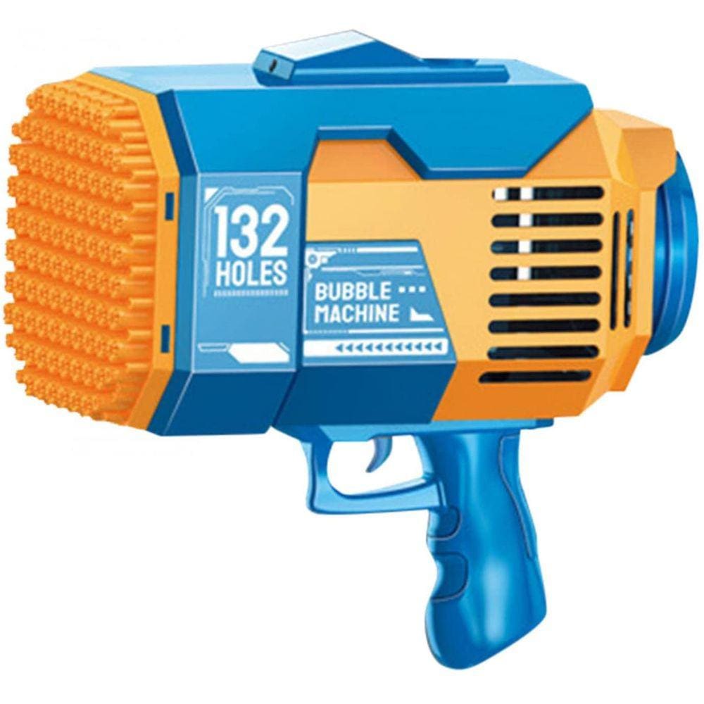 Arminha Lançador Bolhas de Sabão - Luz LED - Bazooka - 132 Furos