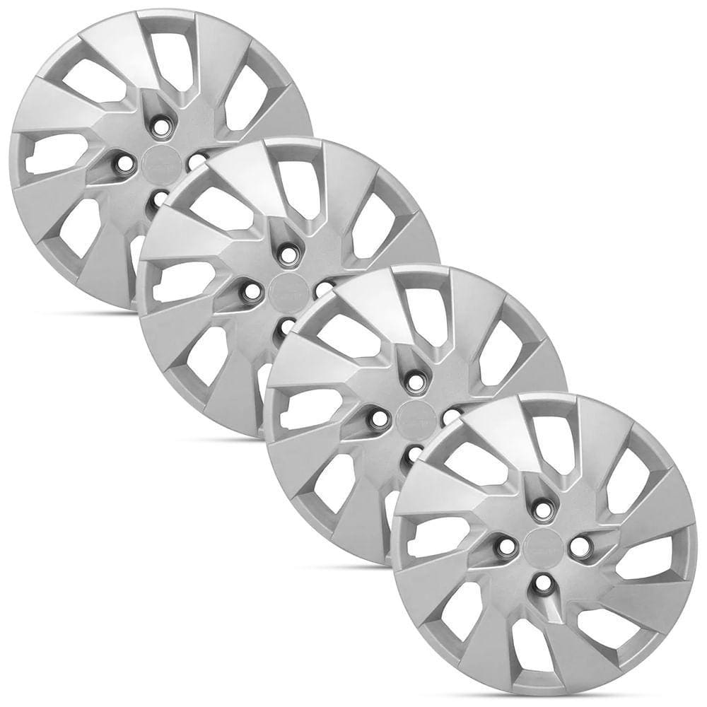 Jogo 4 Calota Mod Original Corsa Classic Prata Aro 13