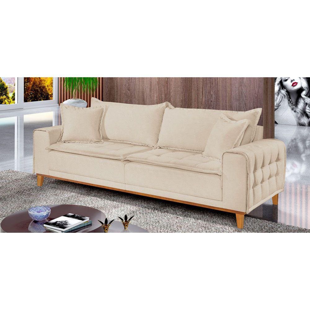 Sofá Fixo Orfeu 3 Lugares Luxo 180cm Castellar Móbile