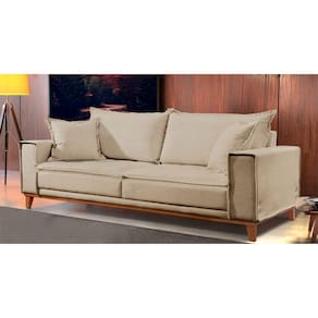 Sofá Fixo Aquiles 3 Lugares Luxo 180cm Castellar Móbile