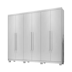 Guarda Roupa Casal 6 Portas 6 Gavetas Nápoli Benetil Móveis Branco