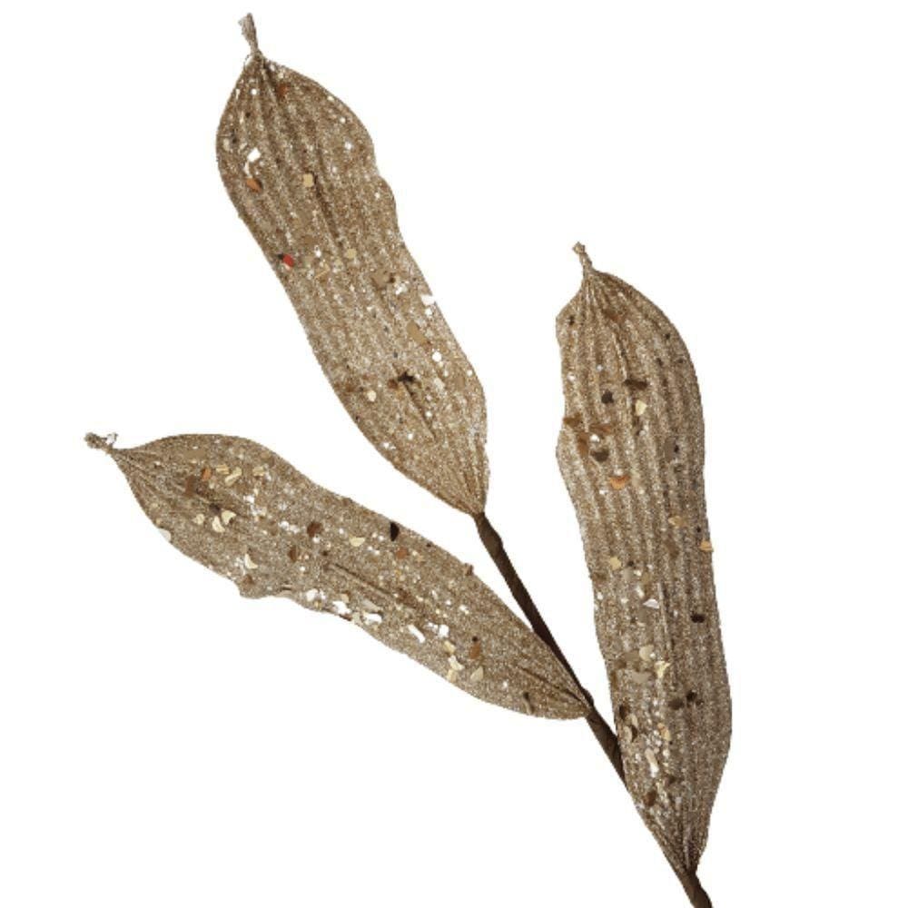Galho Decorativo Dourado 80cm 80cm