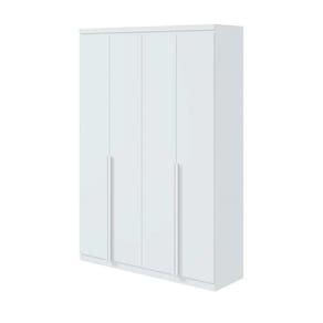 Guarda Roupa Casal 4 Portas 2 Gavetas Alonzo Lopas Branco