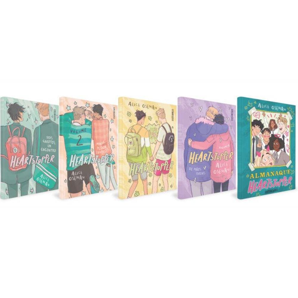 KIT Heartstopper  4 volumes + Almanaque(Alice Oseman)
