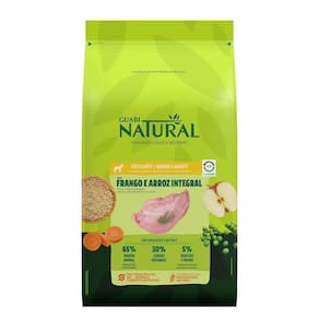Ração Guabi Natural Cães Filhotes Raças Grandes e Gigantes Frango e Arroz Integral 12kg
