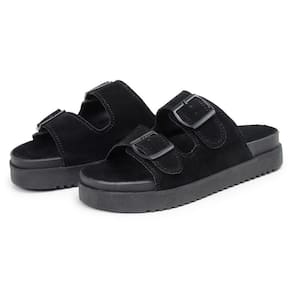 Sandalia Papete Slide Flatform Feminina Fivela Ajustavel