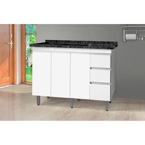 Gabinete Para Cozinha Gana Branco – Passe Bem Móveis