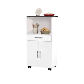 Balcão Classic Branco Com Mármorizado – Passe Bem Móveis