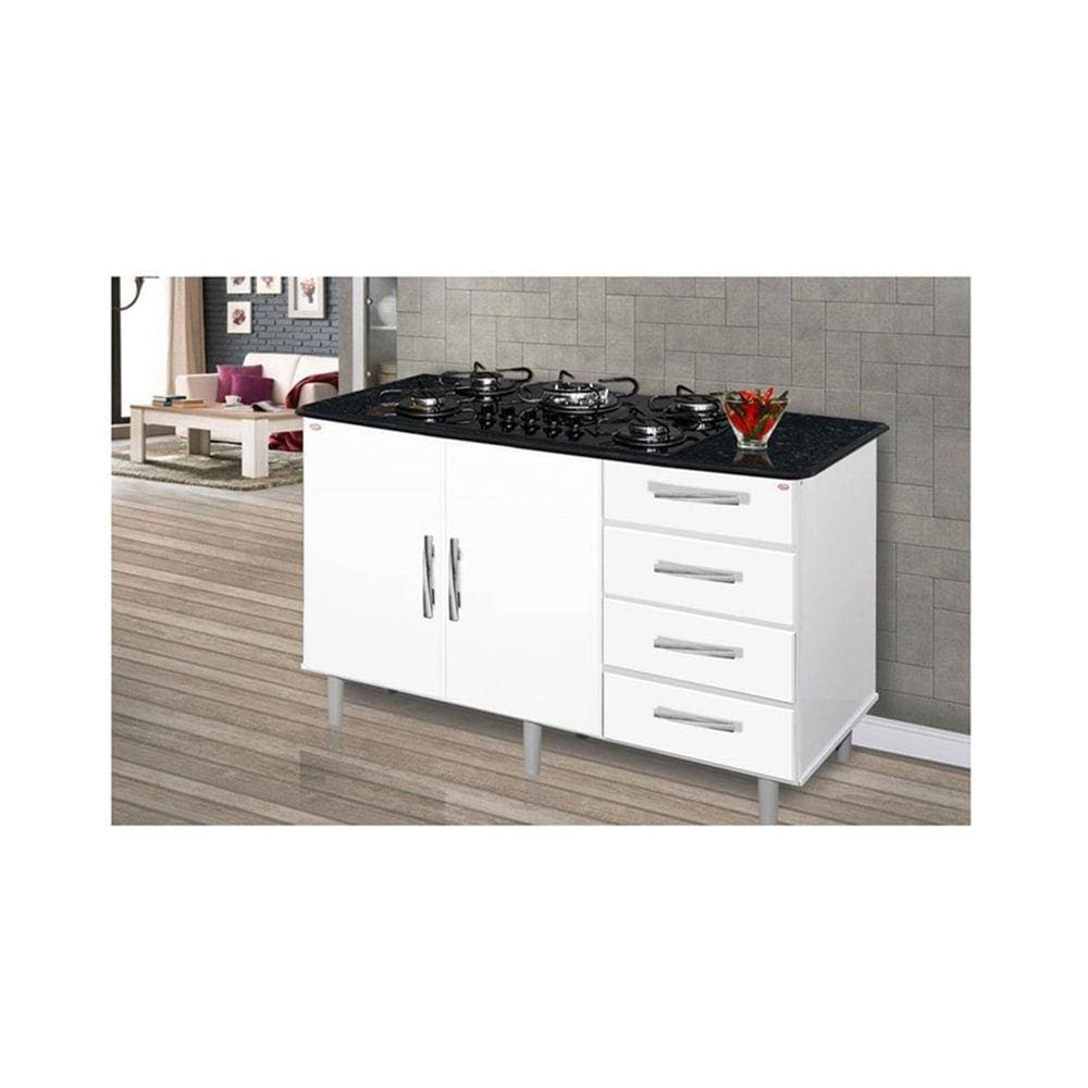 Balcão Canada Branco Com Mármorizado – Passe Bem Móveis