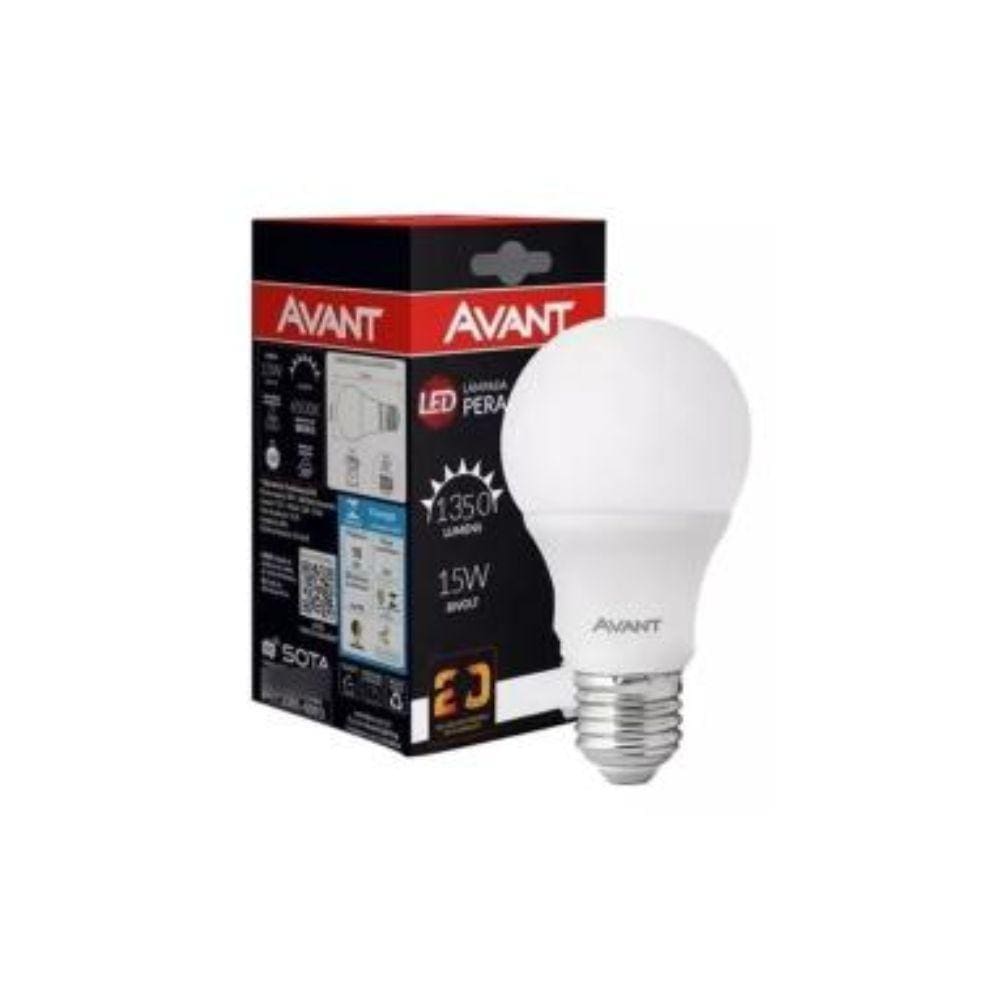 Lâmpada Led Bulbo Avant 15W 6500k E27 Bivolt 10 Uni.