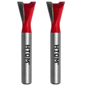 Kit 2 Fresa Rabo De Andorinha 1/2 Haste 1/4 Metal Duro Tupia