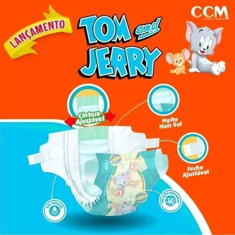 Fraldas Tom E Jerry 1 Pacote Tamanho G - 36 | Casas Bahia