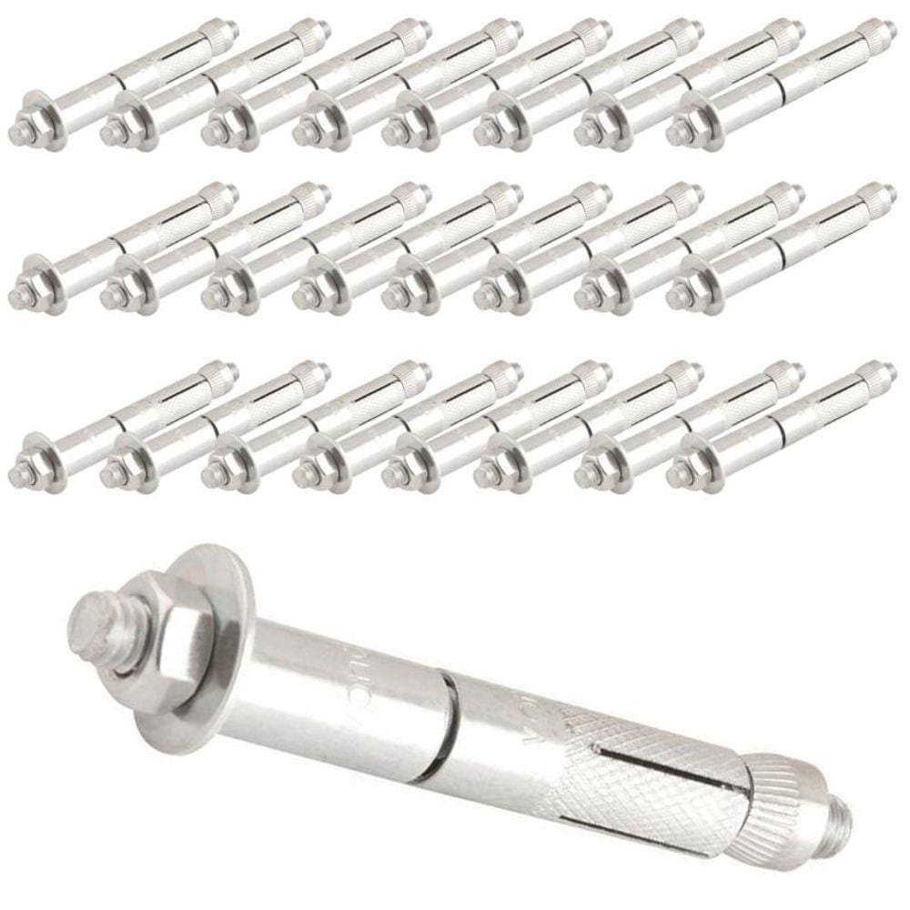 Chumbador com Prisioneiro e Prolongador 5/16 POL x 100 MM com 25 Peças VONDER