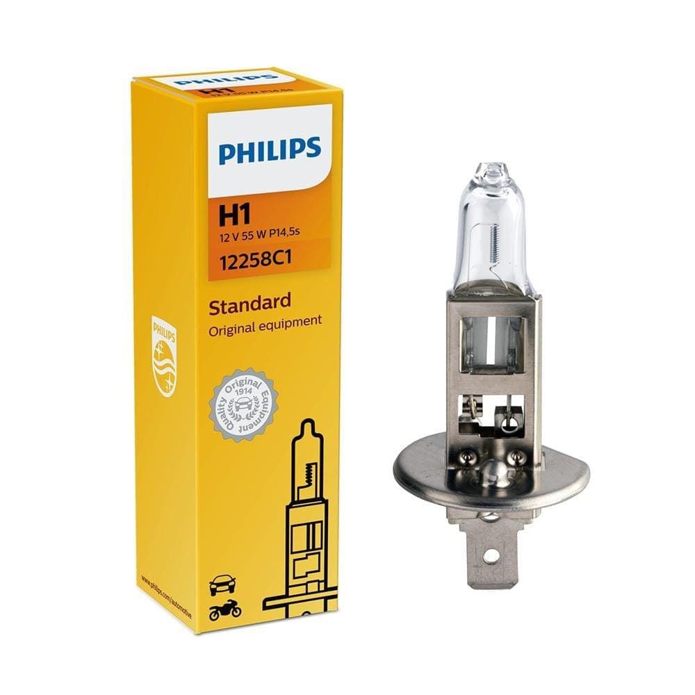 Lâmpada Farol Philips H1 Standard 55w 12v Iodo P14,5s