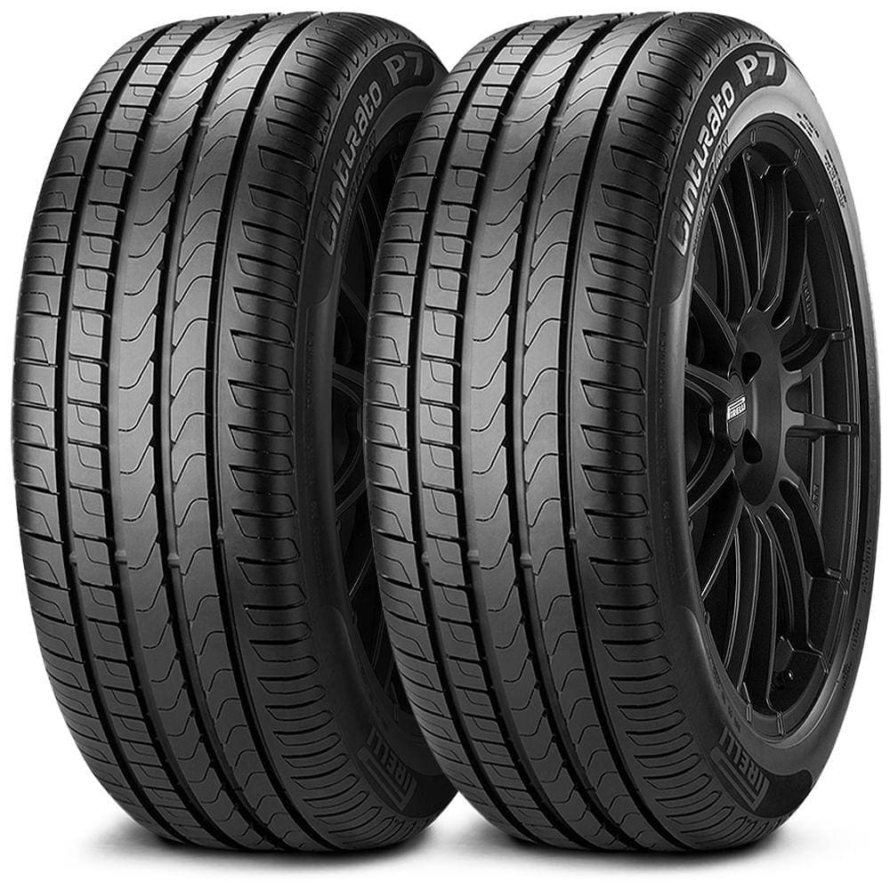 Kit 2 Pneu Pirelli Aro 16 205/55r16 91v Tl Cinturato P7