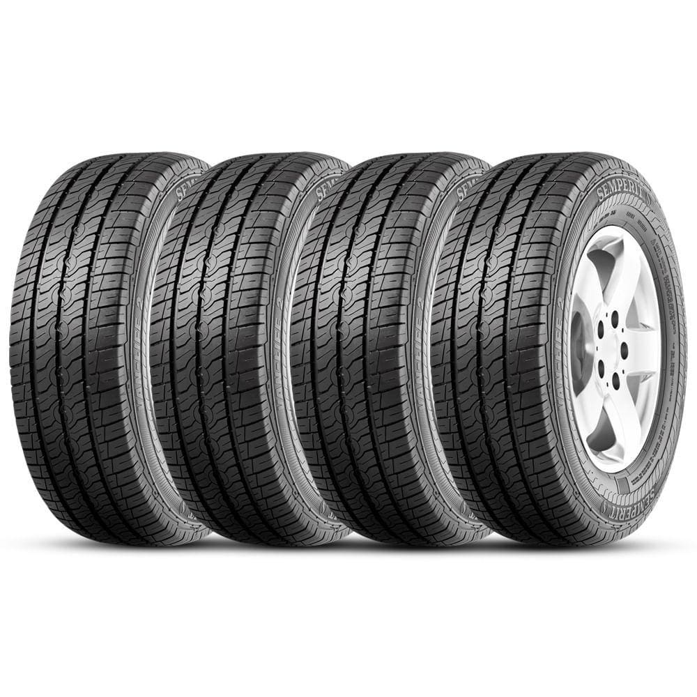 Kit 4 Pneu Semperit Aro 16 205/75r16 110r 8pr Van Life 2