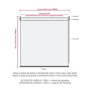 Persiana Rolo Screen 3% Preto - 1,30m x 1,50m