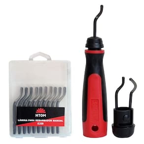 Kit Rebarbador Escariador + 10 Lâminas E200 Hss Profissional