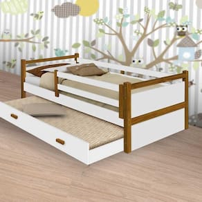 Cama Bianca Branca com Auxiliar e 02 Colchões