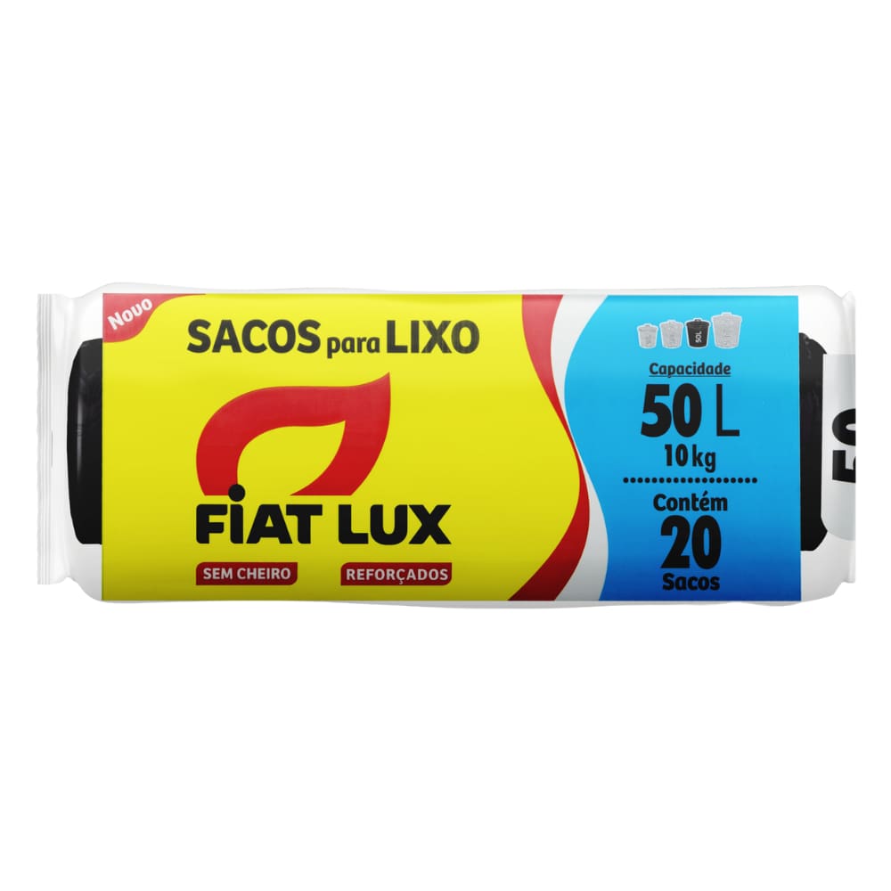 Saco Para Lixo Preto De 50 Litros Alta Qualidade Fiat Lux