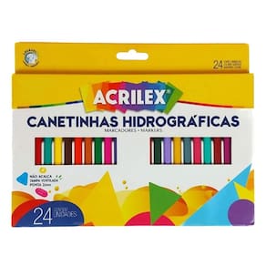 Canetinha Hidrografica Acrilex com 24 Cores - 06903