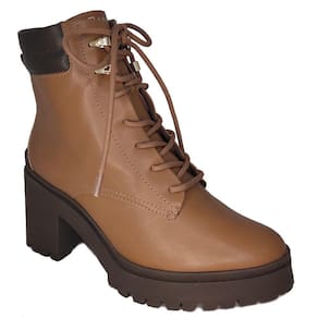 Bota Cadarço Coturno Salto Alto Meia Pata Ramarim 2350104