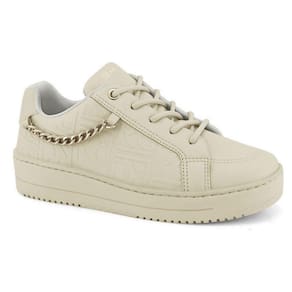 Tênis Feminino Solado Alto Off White Ramarim Corrente 2391104