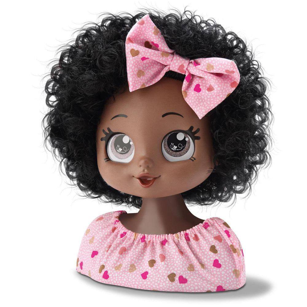 Boneca Busto Nancy Hair Faz Penteados E Maquiagem -supertoys