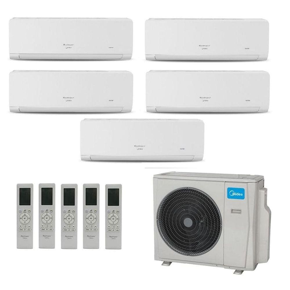 Ar Condicionado Multisplit Hw Inverter 42.000 Btu (2x Evap 9.000 + 3x Evap 12.000) Quente Frio 220v