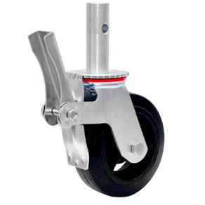 Rodizio para Andaime com Roda de Borracha 6 Pol. x 2mm