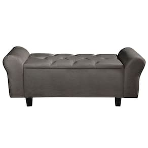 Recamier Baú Sapateira América 1.30cm Cinza