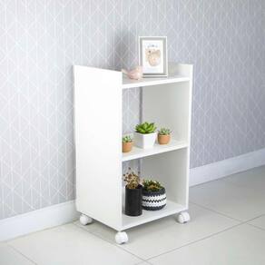 Armário Estante Decorativa para Quarto Sala com Rodízio 40cm
