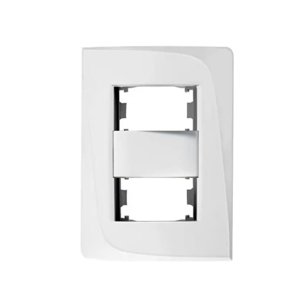 Kit 15 Placa Bastidor P/ 2 Modulos 2X4 Branca Tendenza Pezzi