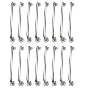 Alça de Apoio 70cm Barra Inox Kit 18 Unidades Cadeirante Idoso Corrimao Banheiro Box Acessibilidade Segurança Suporte