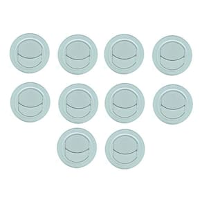 20x Difusor Ar Condicionado Caminhão Trator Van 77mm - Cinza