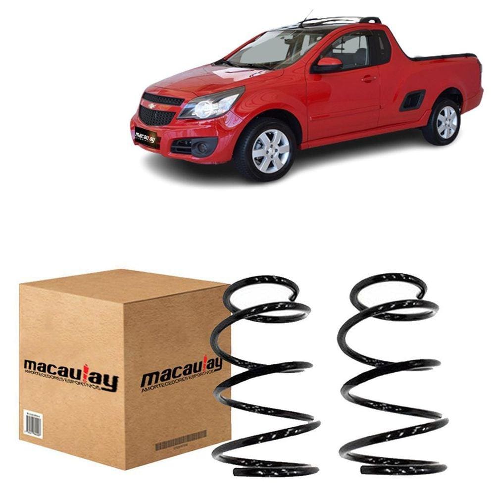 Par De Molas Blindadas Traseira Gm Montana