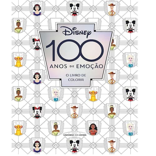 Disney 100 Anos De Emoção O Livro De Colorir Casas Bahia