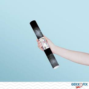 Plástico Adesivo Mármore 01 Negro 2m x 45cm - GekkoFix