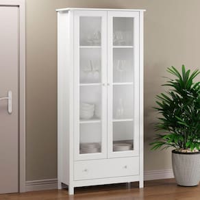 Cristaleira 2 Portas 1 Gaveta Ditália E-954 Branco