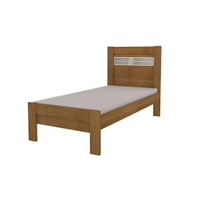 Cama Solteiro Safira Tcil Móveis Cinamomo/Off White