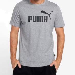 Camiseta Puma Essentials Logo Masculina - Cinza