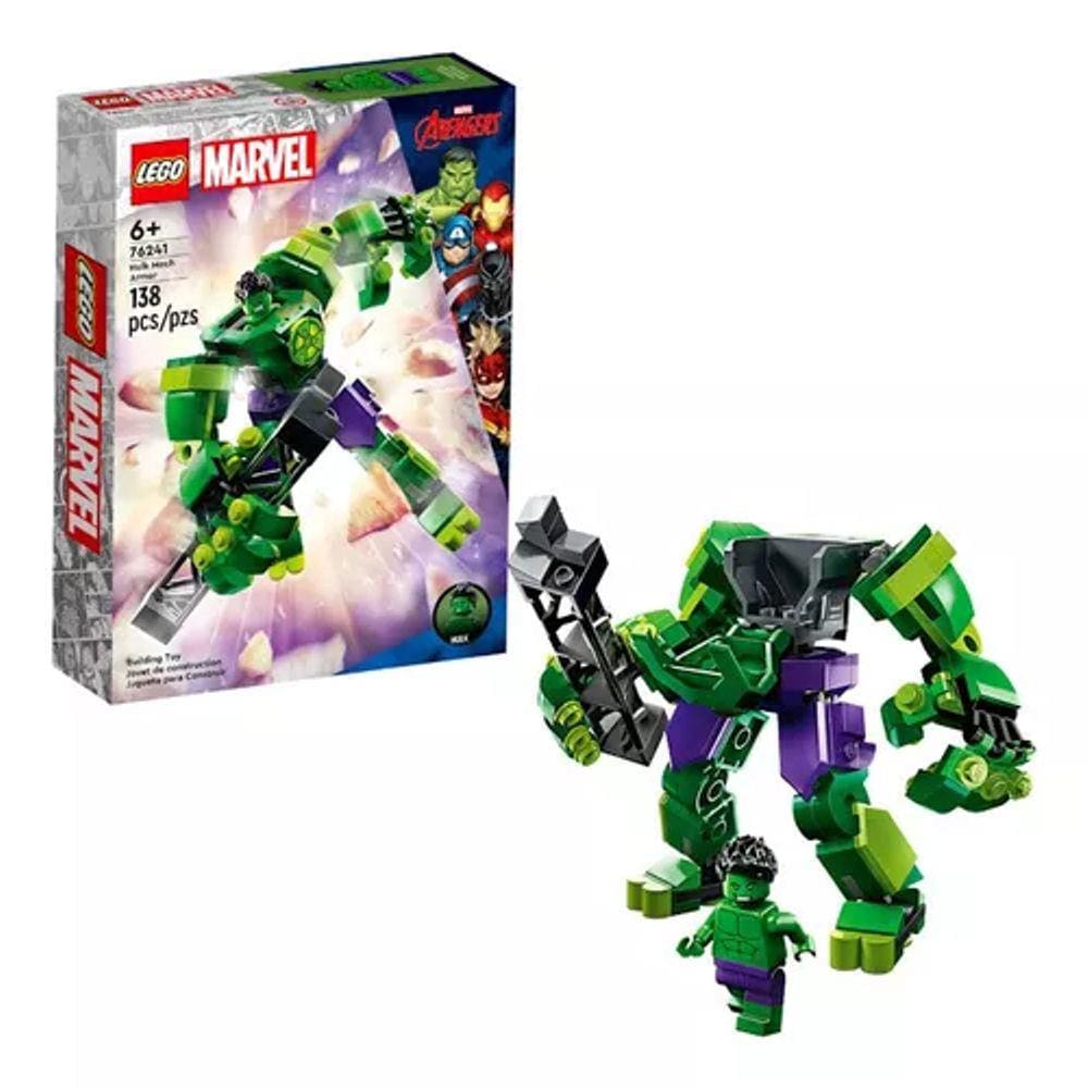 Kit Marvel Super Heroes 76241 Armadura Robô De Hulk Lego Quantidade de peças  138