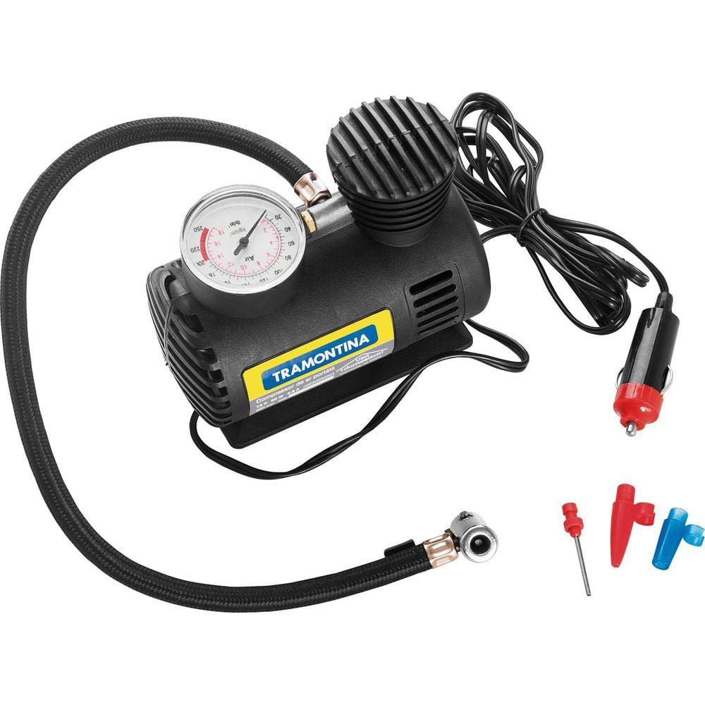 Compressor De Ar Tramontina Portátil 300Psi 50W 12V Carro