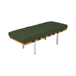 Banco Capri Barcelona 1,50M Linho Verde Cor Verde