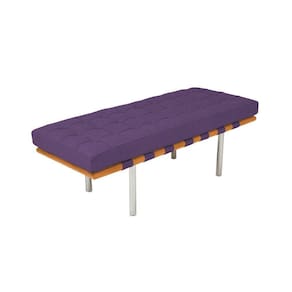 Banco Capri Barcelona 1,50M Suede Roxo Cor Roxo