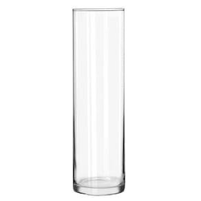 Vaso Vidro Cilindro Comprido 50x11 Cm Transparente