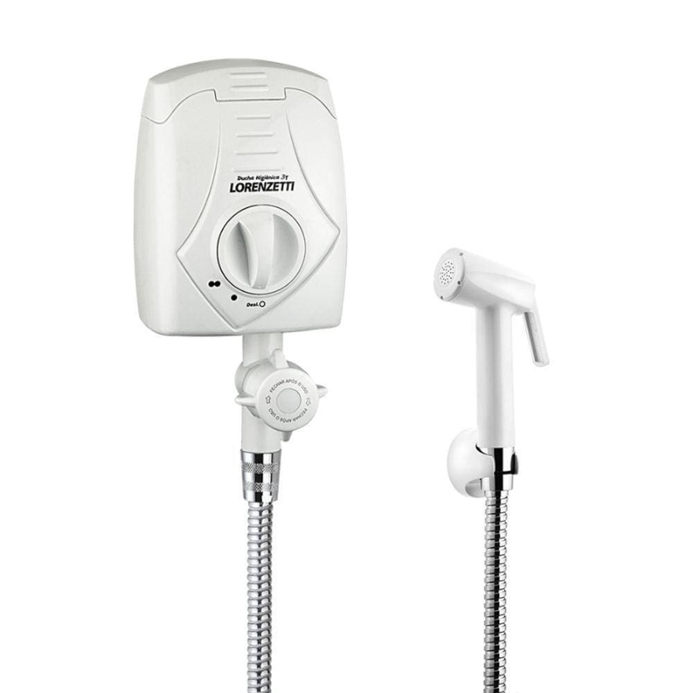 Ducha Higiênica Elétrica Lorenzetti 3 Temperaturas 4300w Branca 220v