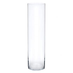 Vaso Vidro Cilindro Grande Comprido 40x14cm Transparente