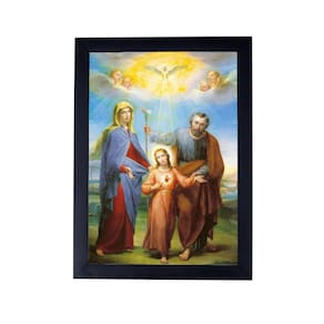 Lindo Quadro jesus cristo sagrada familia 24X33 P8475