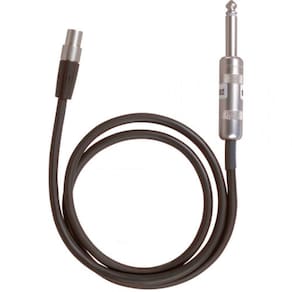 Shure WA302 Cabo de instrumento de 1/4 "para TA4F para transmissores Shure Bodypack (2,5 `)